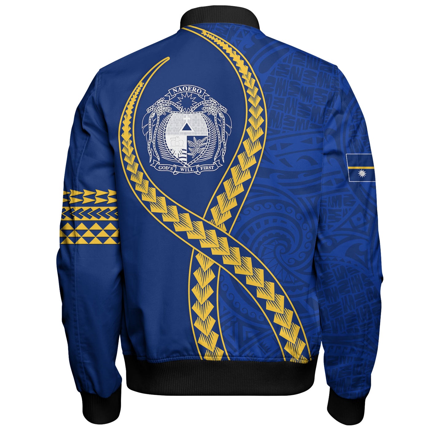 Nauru Bomber Jacket Tribal Polynesian In My Heart