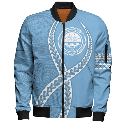 Federated States of Micronesia Bomber Jacket Tribal Polynesian In My Heart