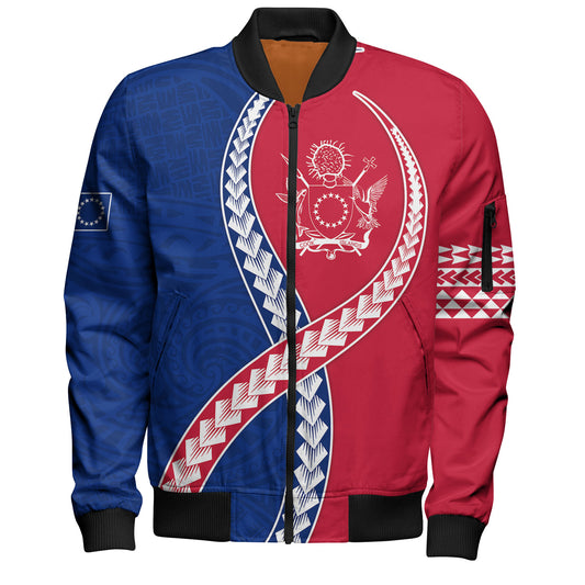 Cook Islands Bomber Jacket Tribal Polynesian In My Heart