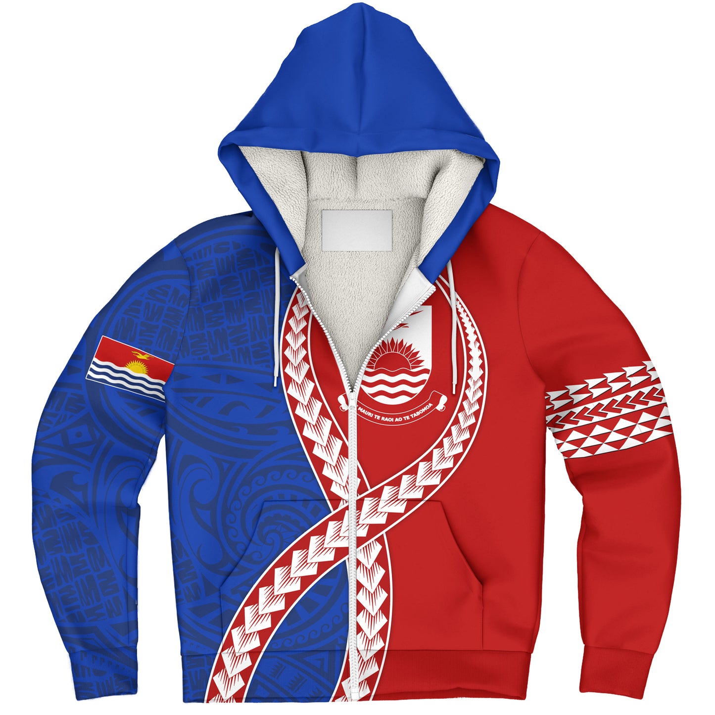 Kiribati Sherpa Hoodie Tribal Polynesian In My Heart