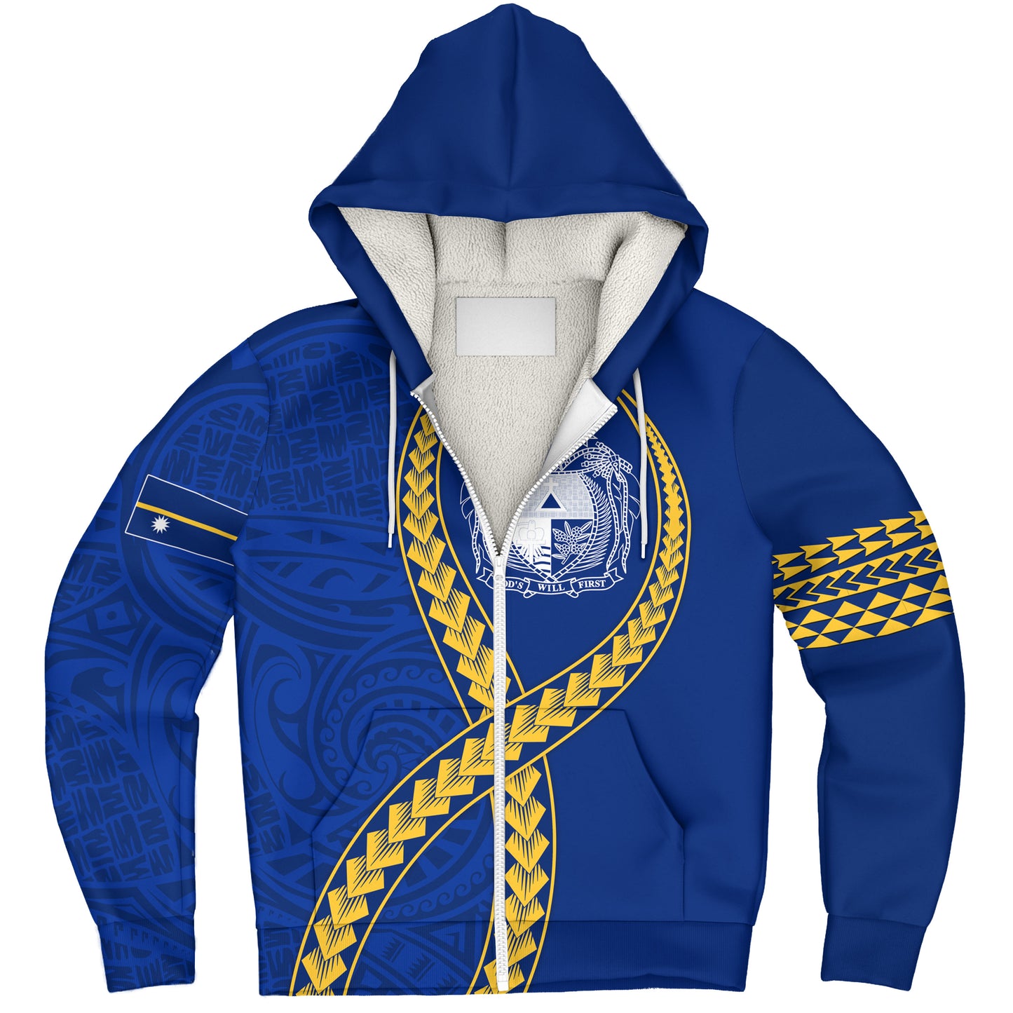 Nauru Sherpa Hoodie Tribal Polynesian In My Heart
