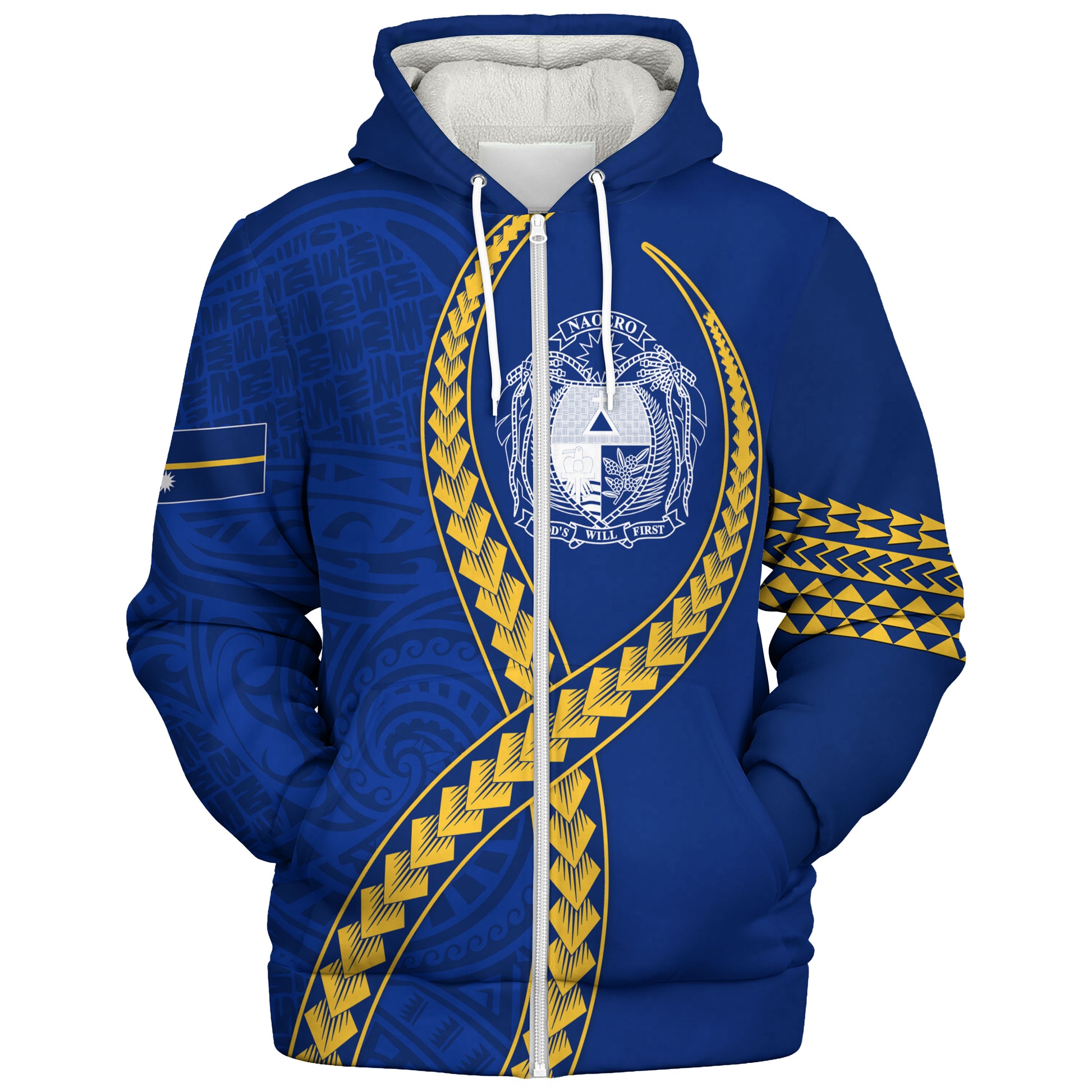 Nauru Sherpa Hoodie Tribal Polynesian In My Heart