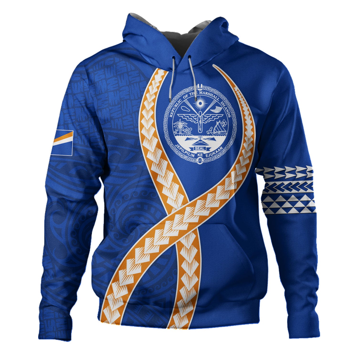 Marshall Islands Hoodie Tribal Polynesian In My Heart