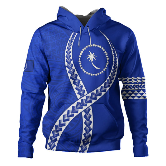 Chuuk State Hoodie Tribal Polynesian In My Heart
