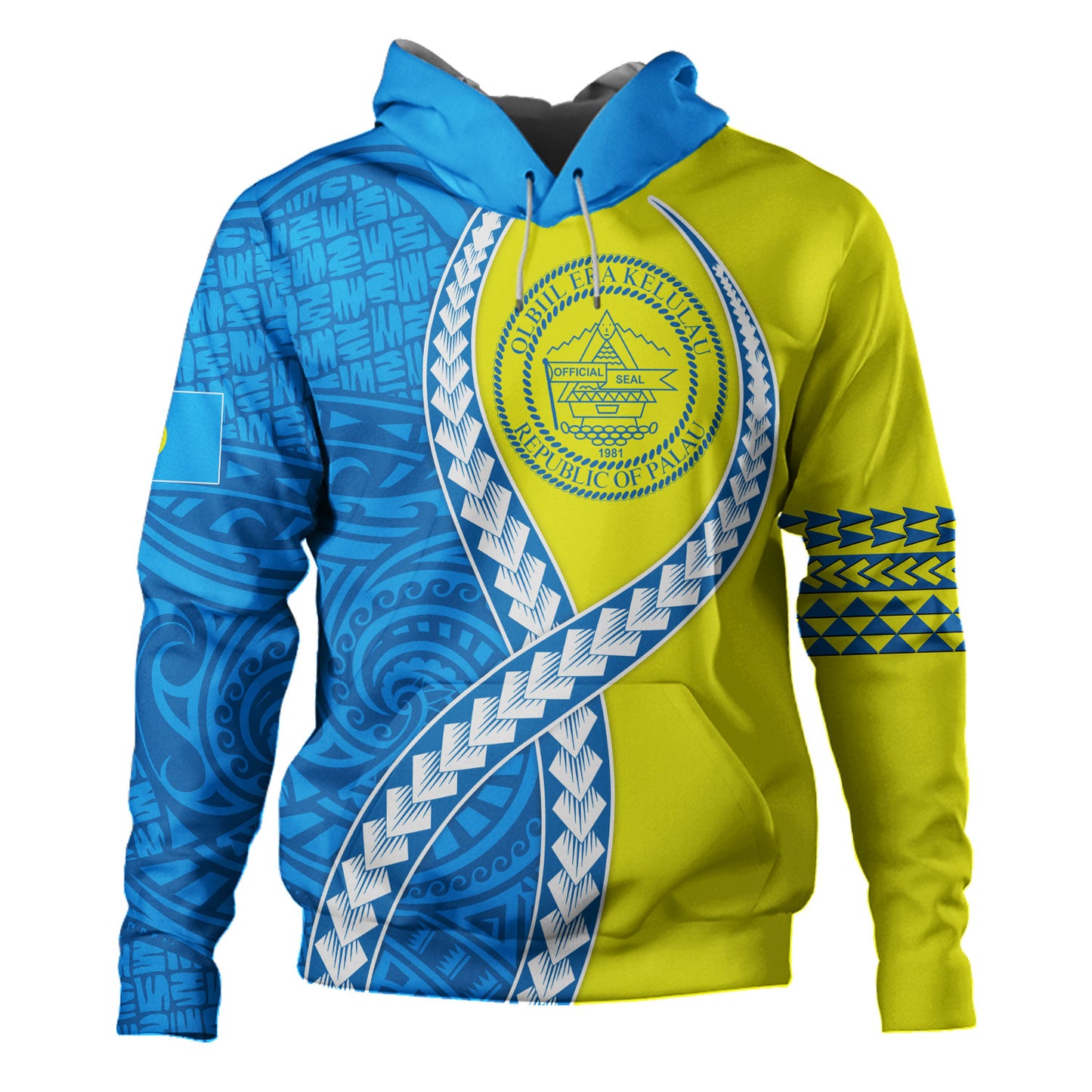 Palau Hoodie Tribal Polynesian In My Heart