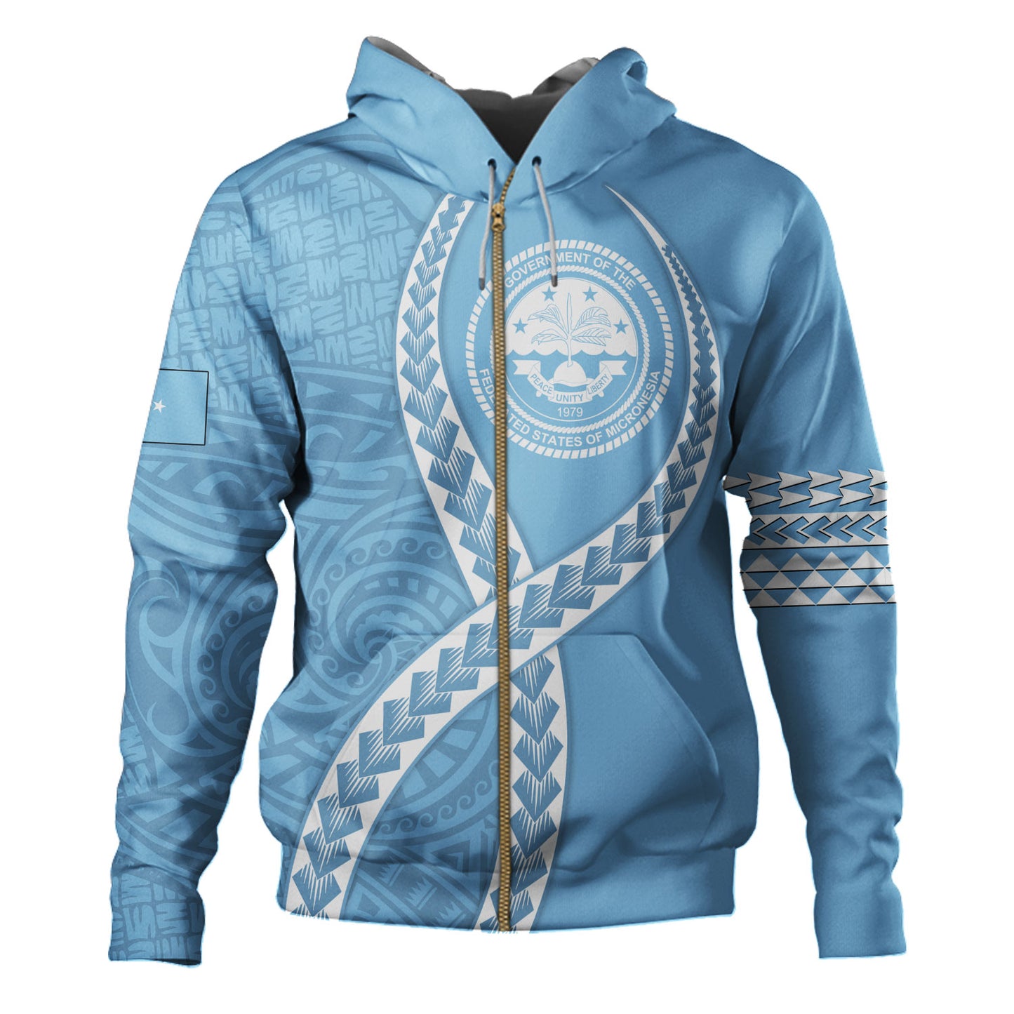 Federated States of Micronesia Hoodie Tribal Polynesian In My Heart