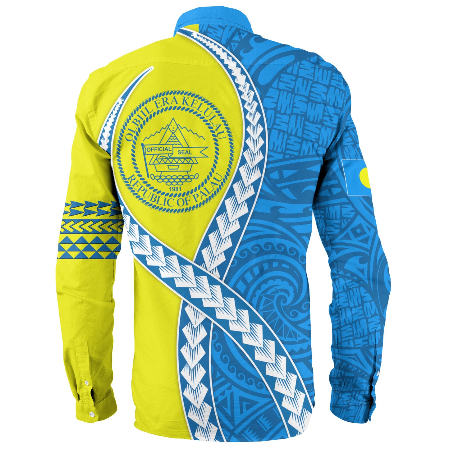 Palau Long Sleeve Shirt Tribal Polynesian In My Heart