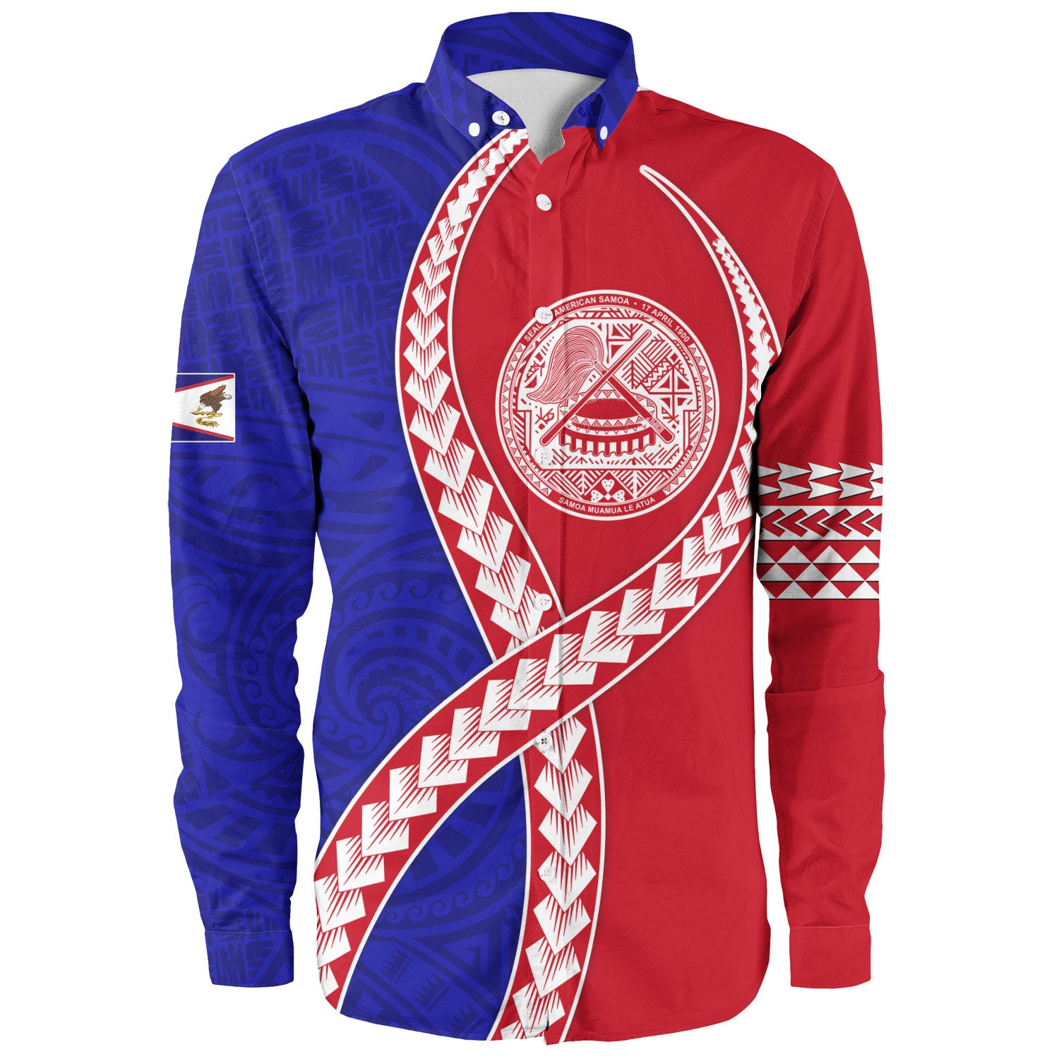 American Samoa Long Sleeve Shirt Tribal Polynesian In My Heart