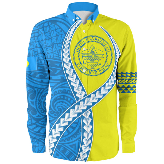 Palau Long Sleeve Shirt Tribal Polynesian In My Heart