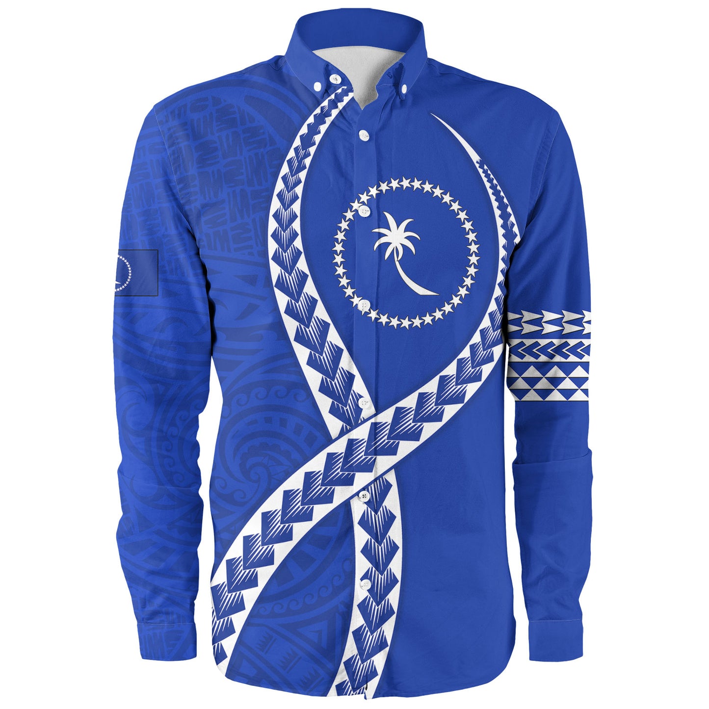 Chuuk State Long Sleeve Shirt Tribal Polynesian In My Heart