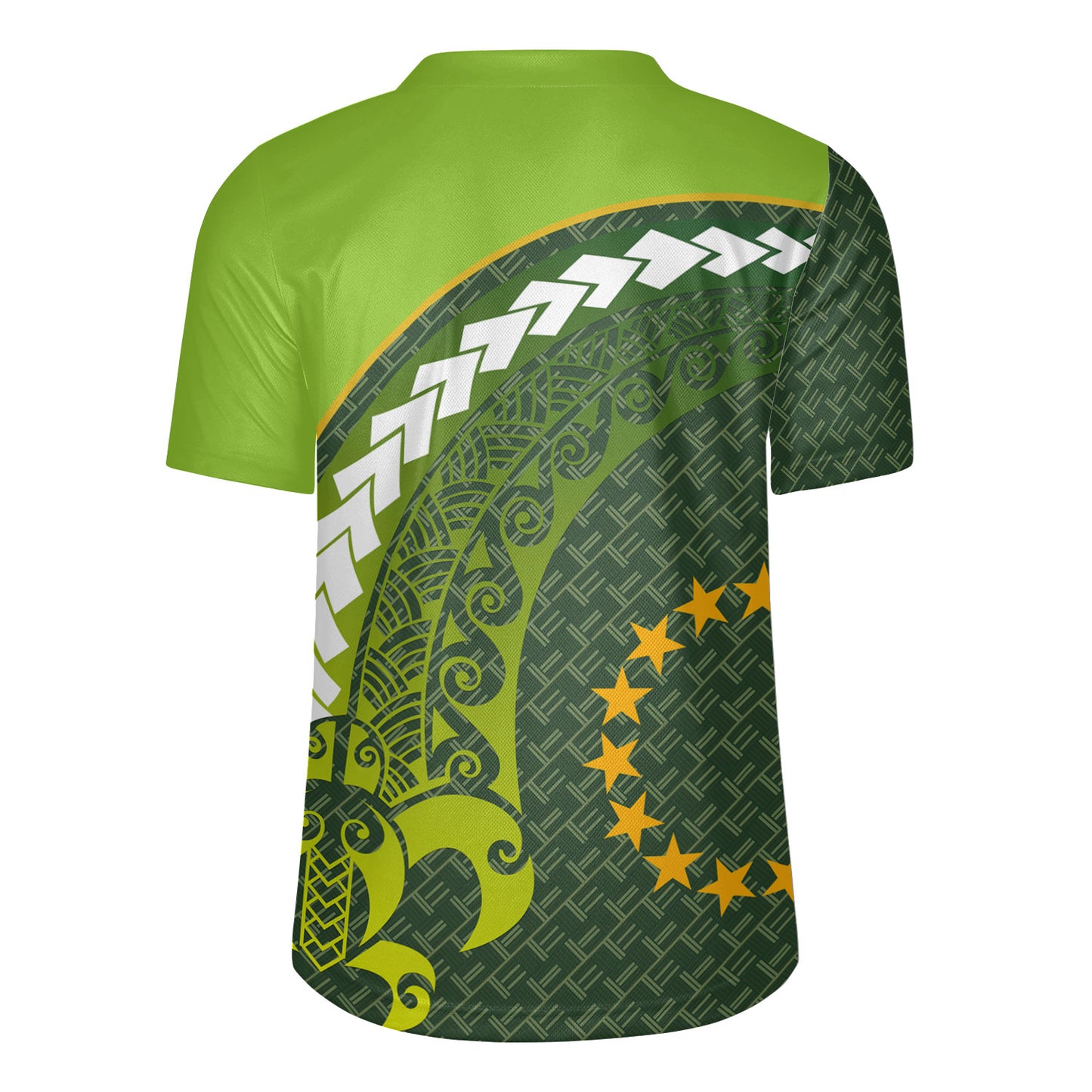 Cook Islands Rugby Jersey Turtle Tattoo Tribal
