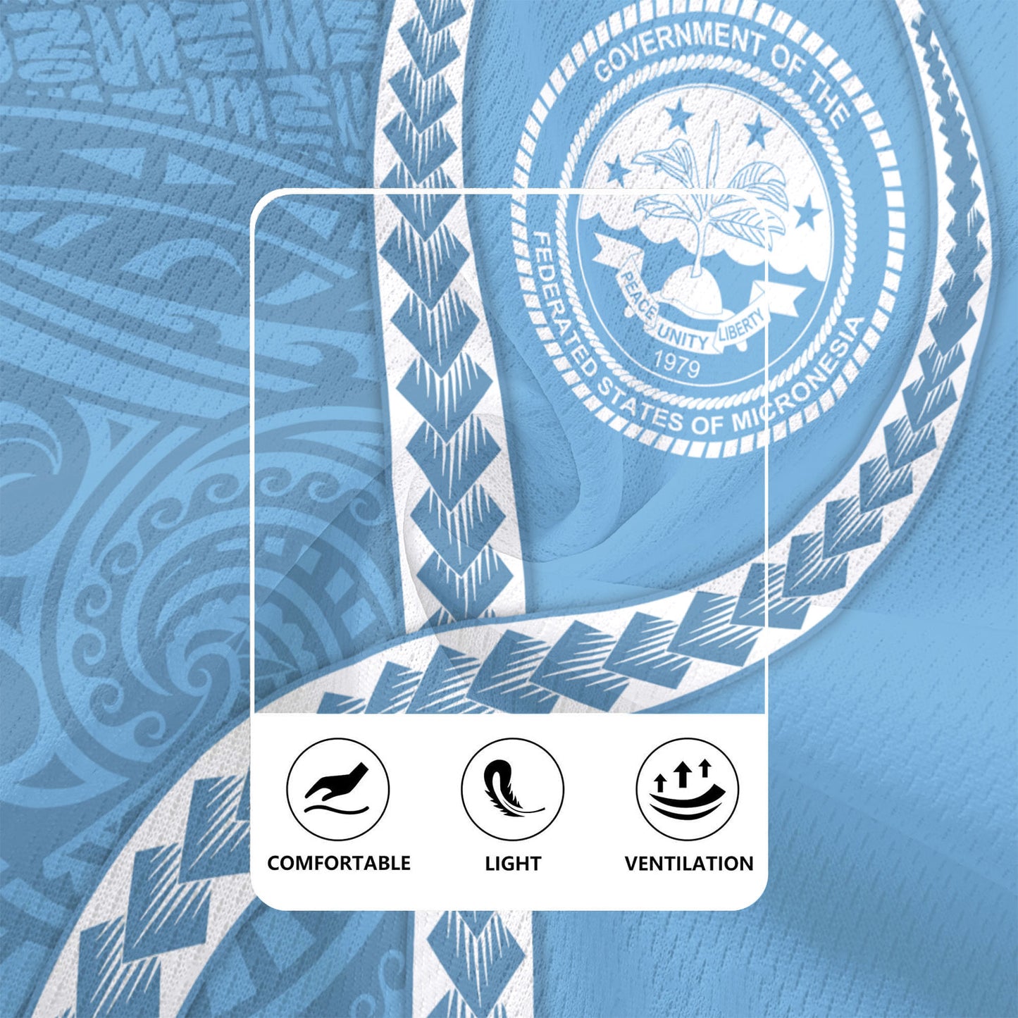 Federated States of Micronesia Rugby Jersey Tribal Polynesian In My Heart