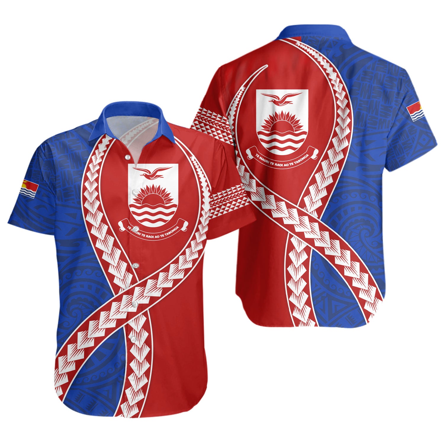Kiribati Short Sleeve Shirt Tribal Polynesian In My Heart