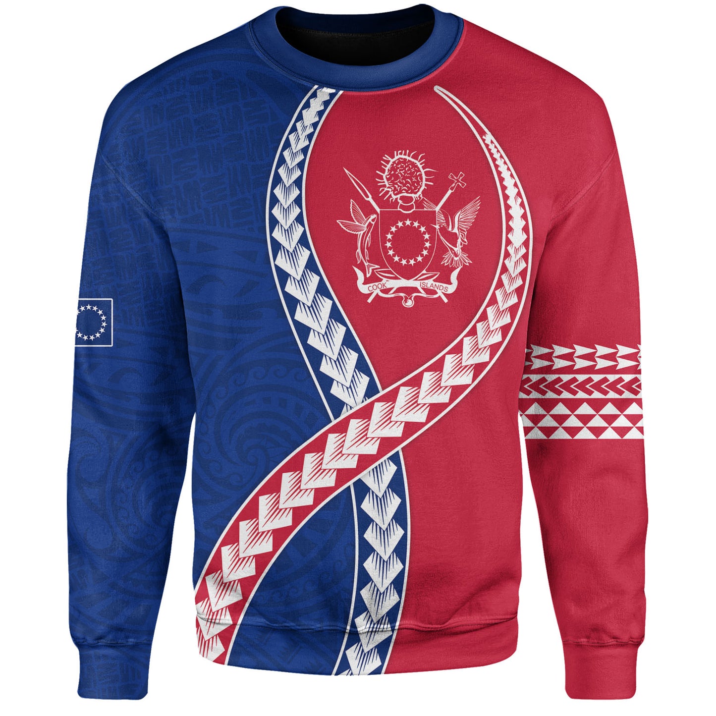 Cook Islands Sweatshirt Tribal Polynesian In My Heart