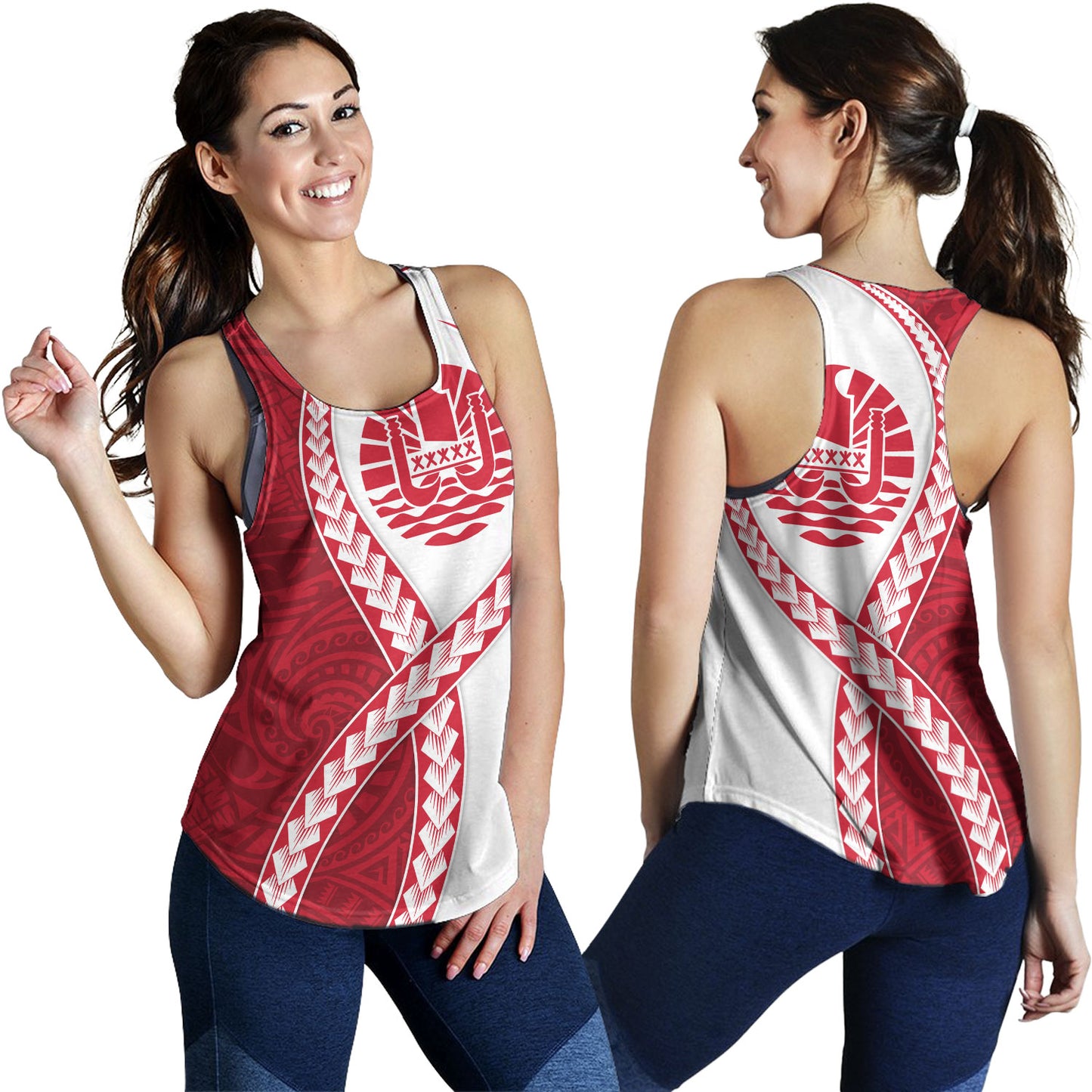 Tahiti Women Tank Tribal Polynesian In My Heart