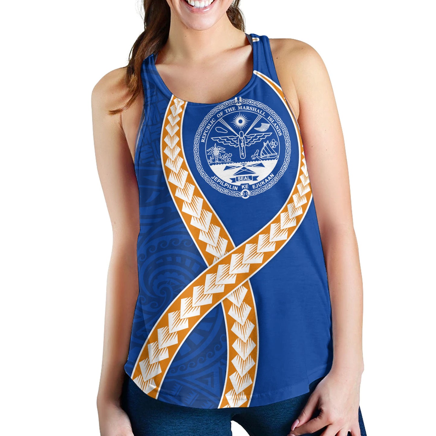 Marshall Islands Women Tank Tribal Polynesian In My Heart