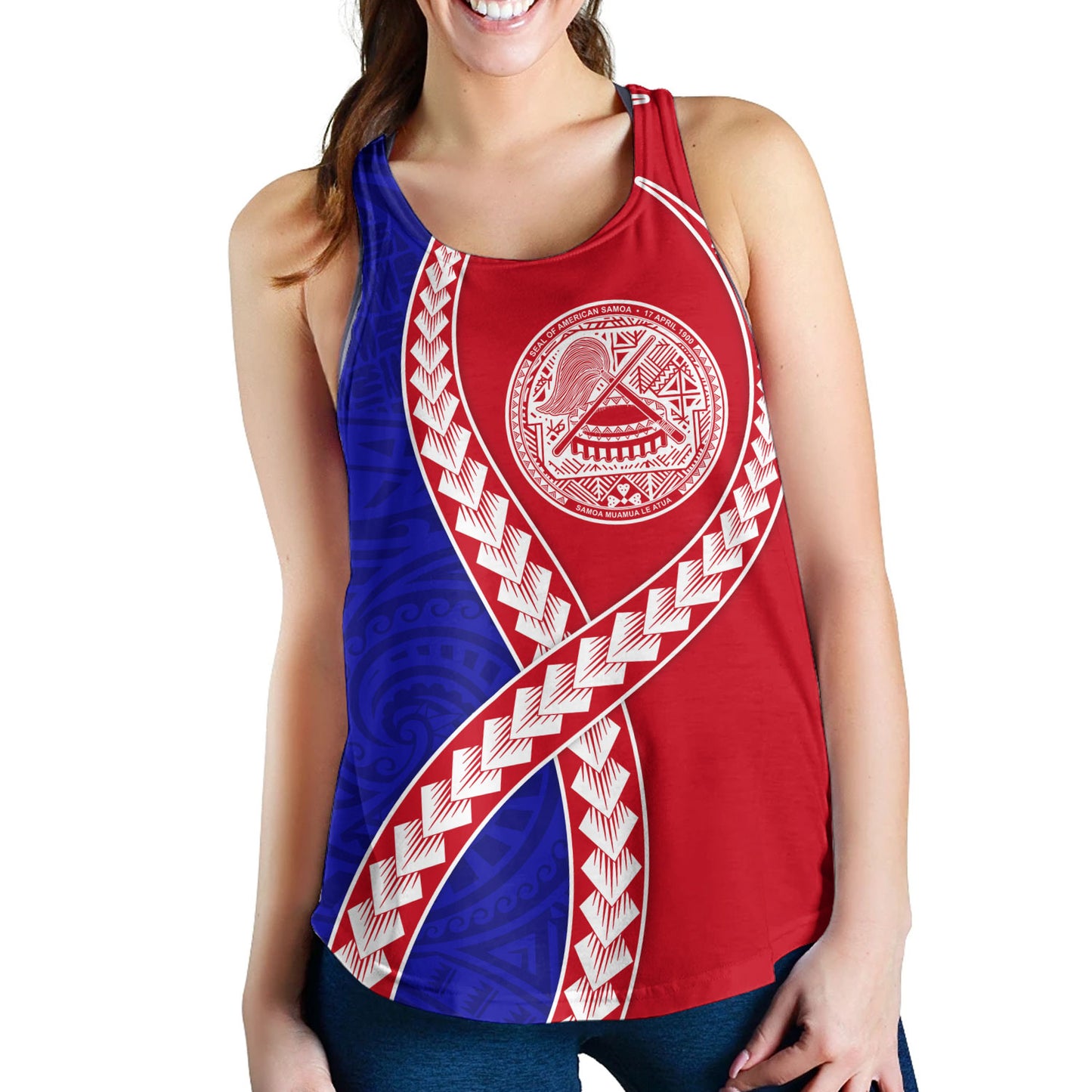 American Samoa Women Tank Tribal Polynesian In My Heart