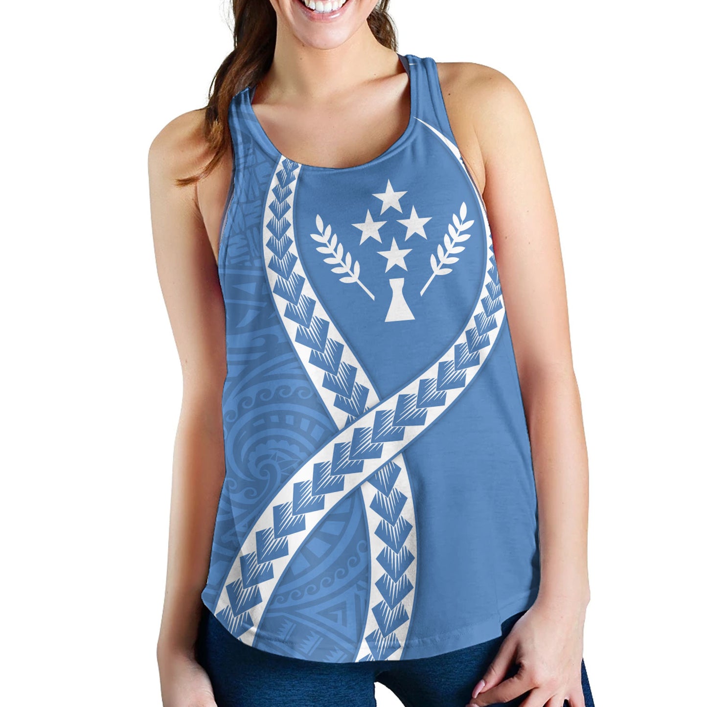 Kosrae Women Tank Tribal Polynesian In My Heart