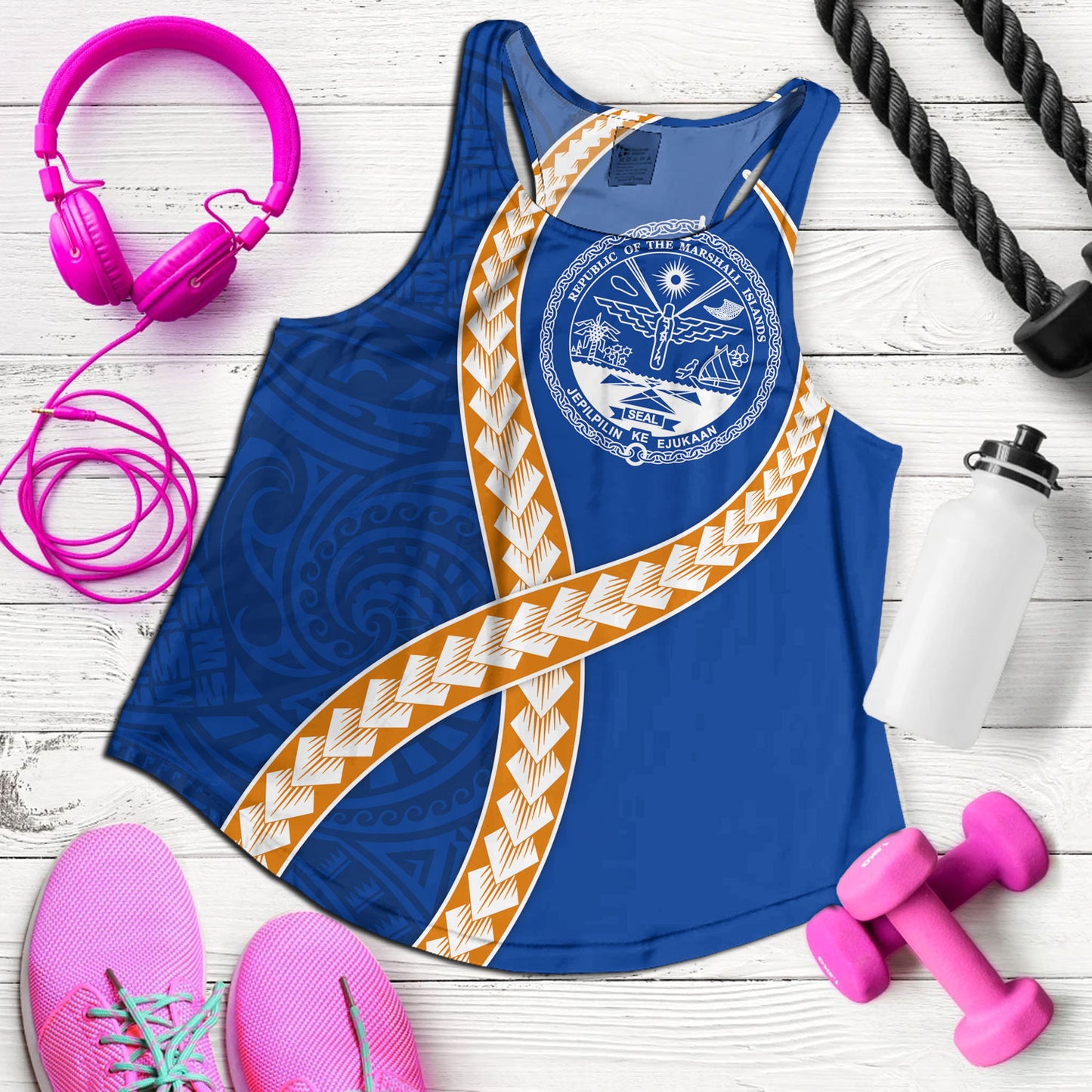 Marshall Islands Women Tank Tribal Polynesian In My Heart