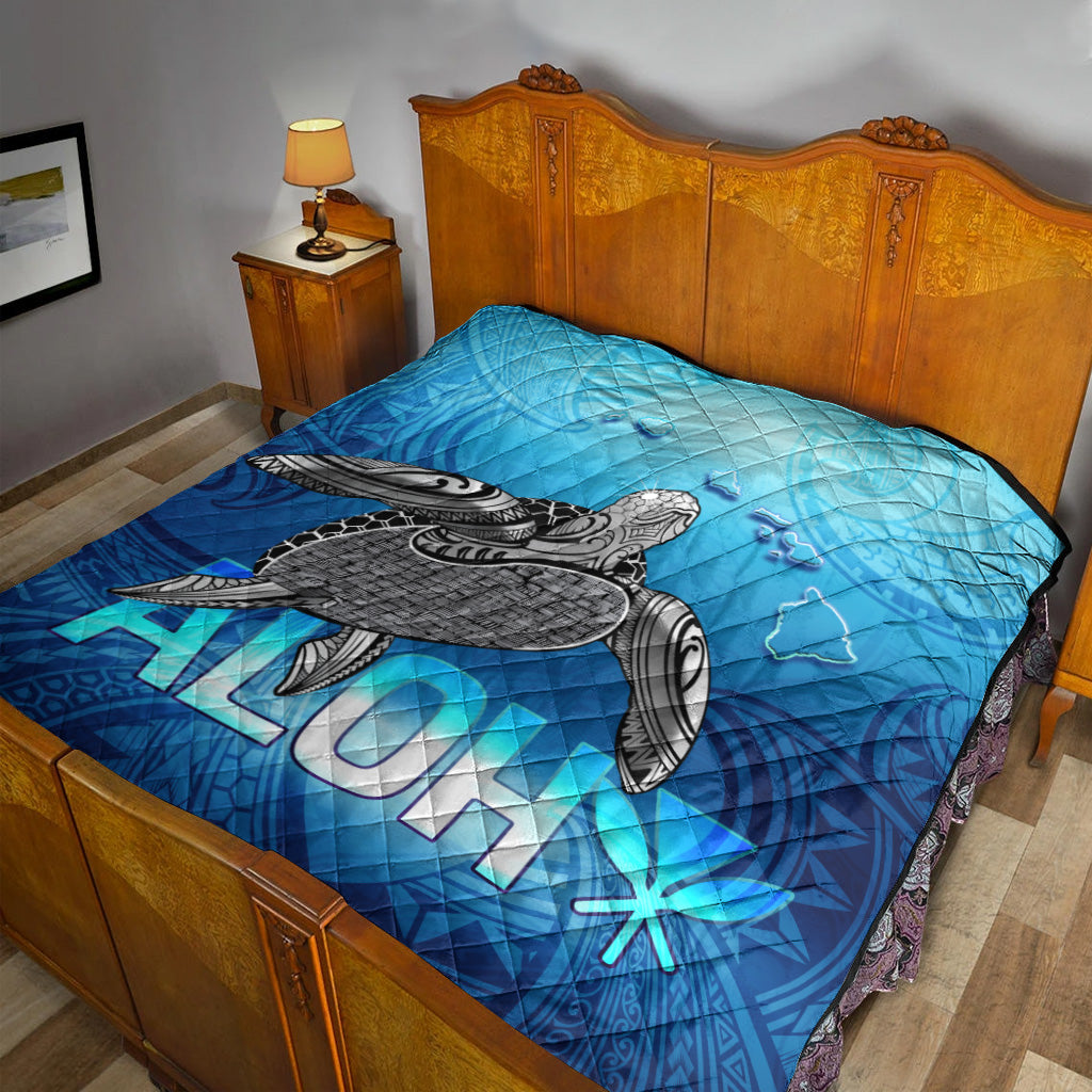 Hawaii Premium Quilt Aloha Turtle Ocean Style