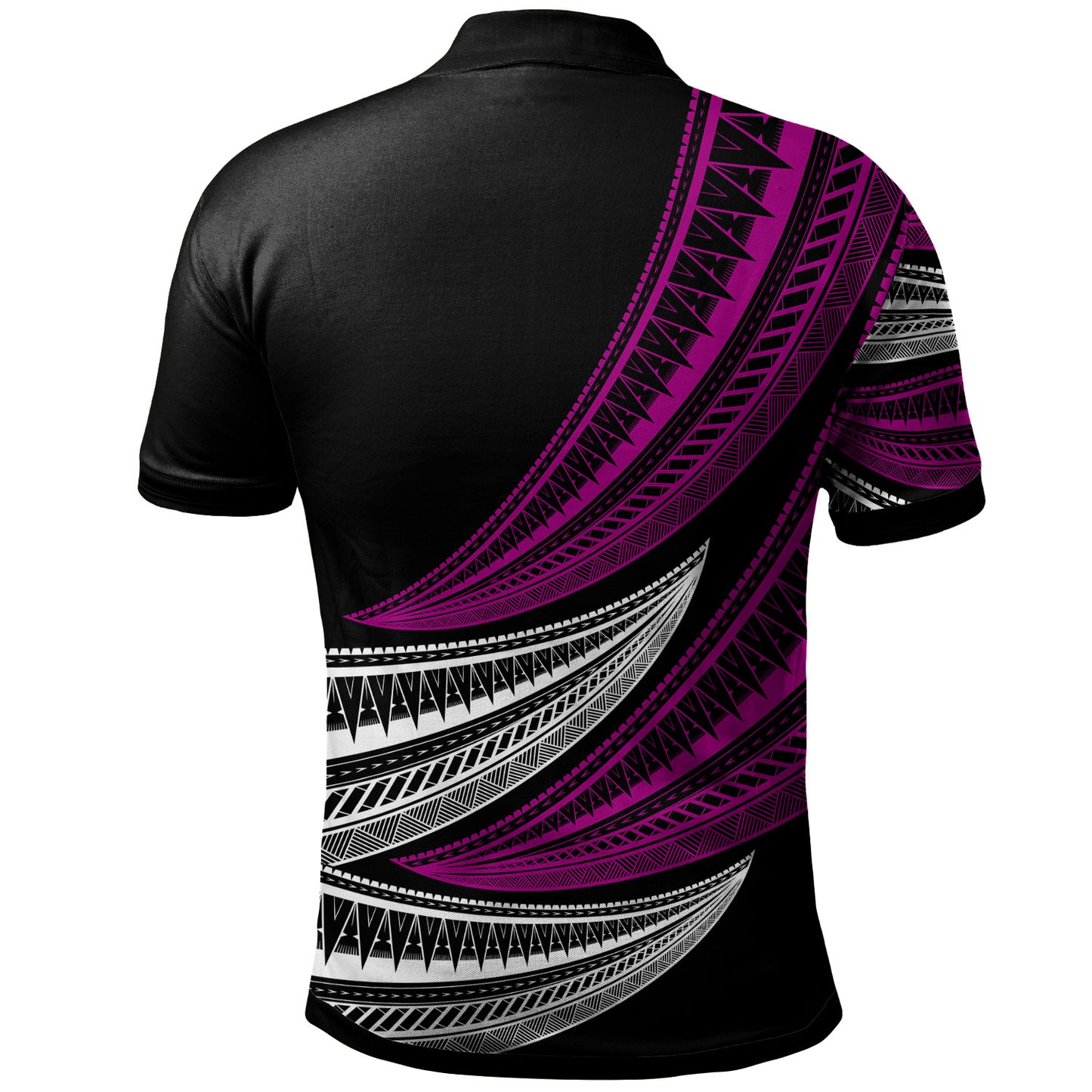 Tonga Custom Personalised Polo Shirt - Wave Pattern Alternating