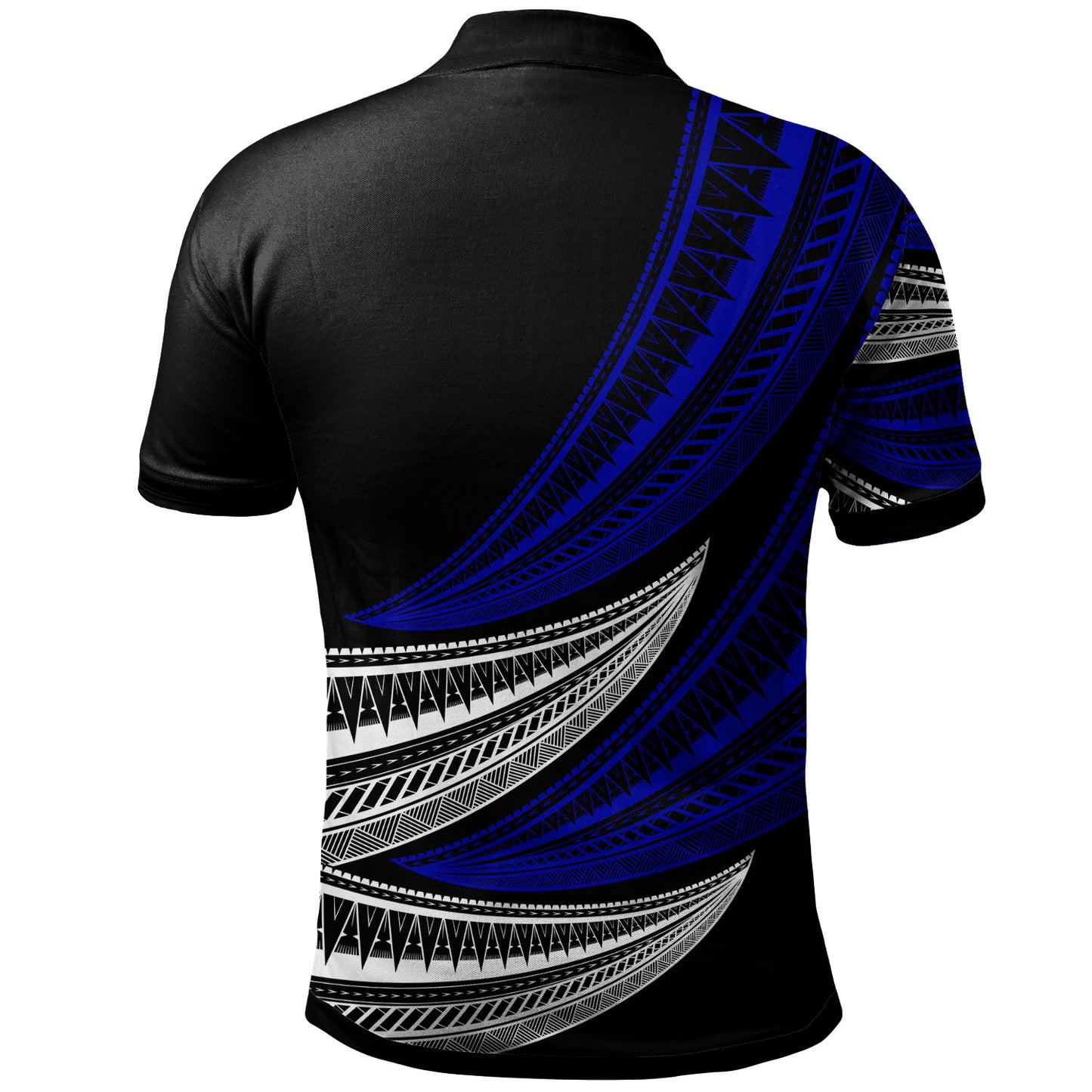 Tonga Custom Personalised Polo Shirt - Wave Pattern Alternating