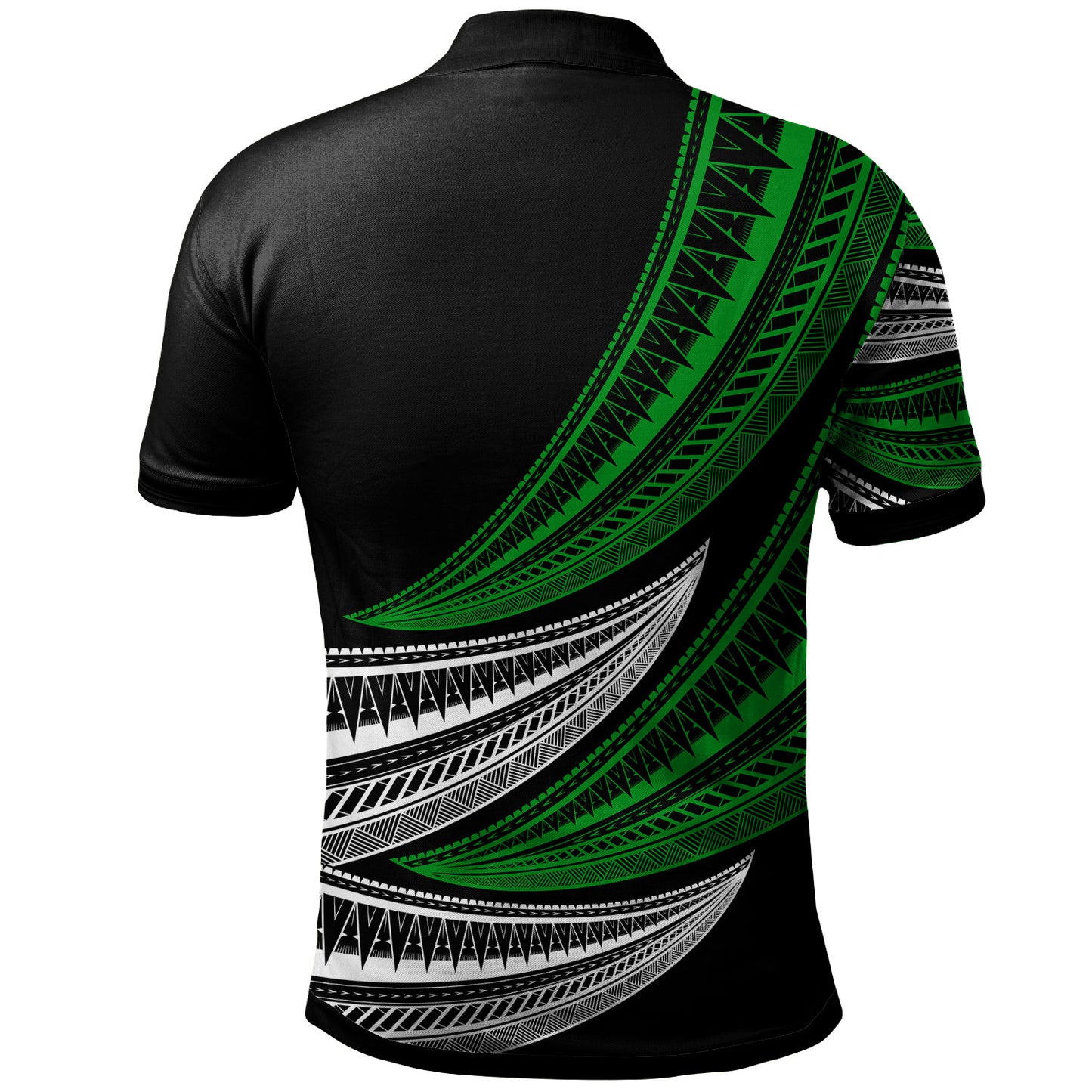 Tonga Custom Personalised Polo Shirt - Wave Pattern Alternating