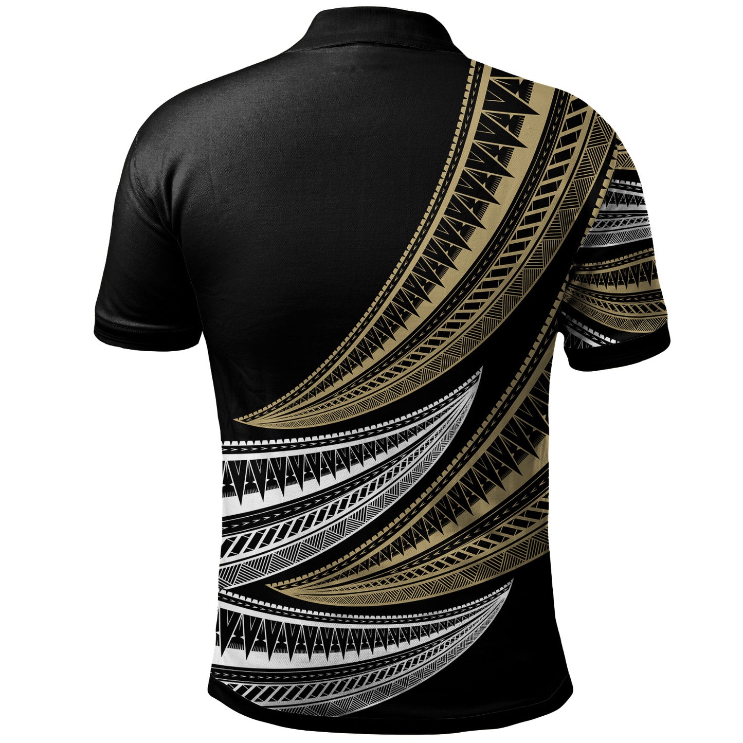 Tonga Custom Personalised Polo Shirt - Wave Pattern Alternating