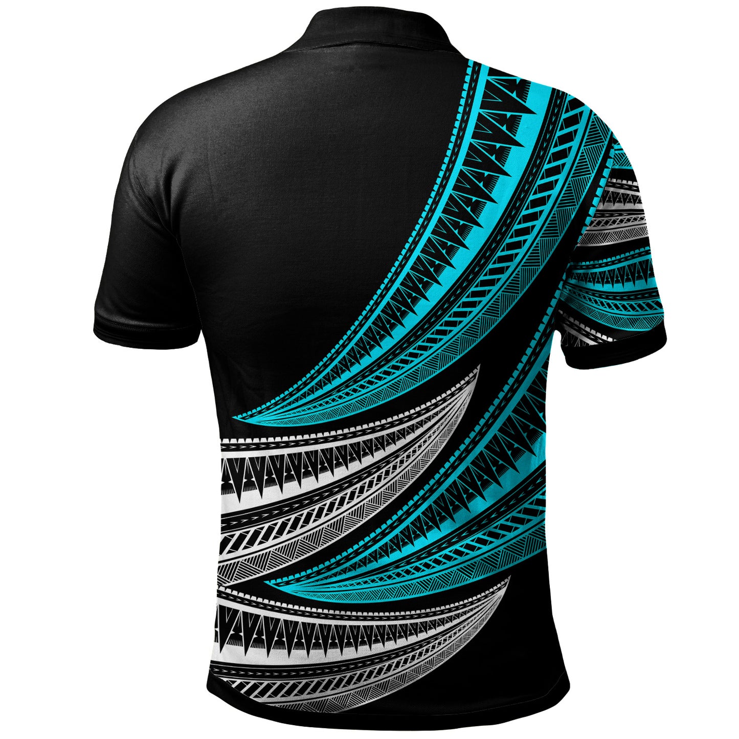 Tonga Custom Personalised Polo Shirt - Wave Pattern Alternating