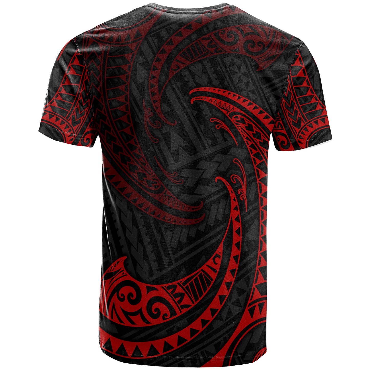 Polynesian Custom Peronalised T-shirt Tribal Wave Pattern