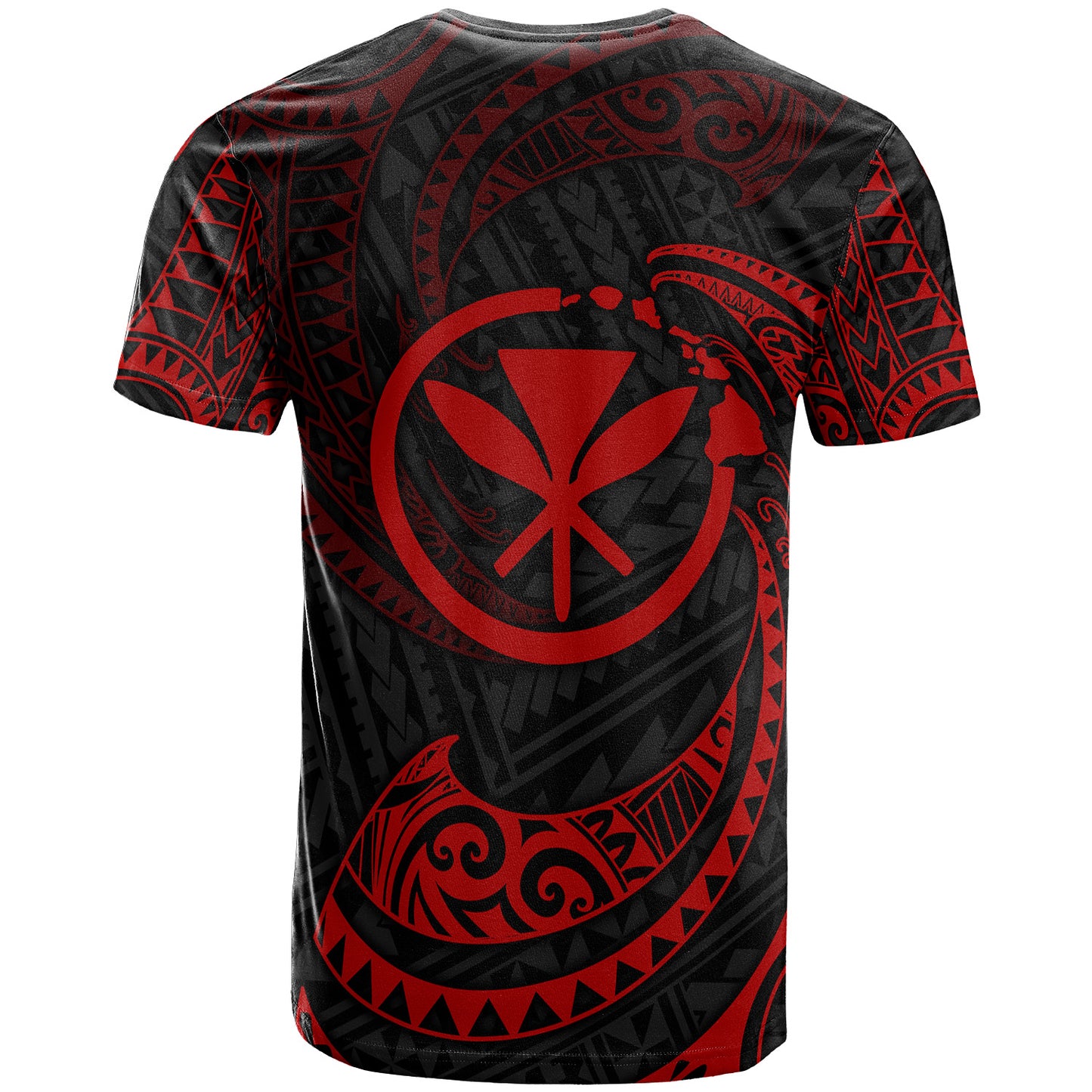 Hawaii Polynesian Custom Personalised T-Shirt - Gold Tribal Wave
