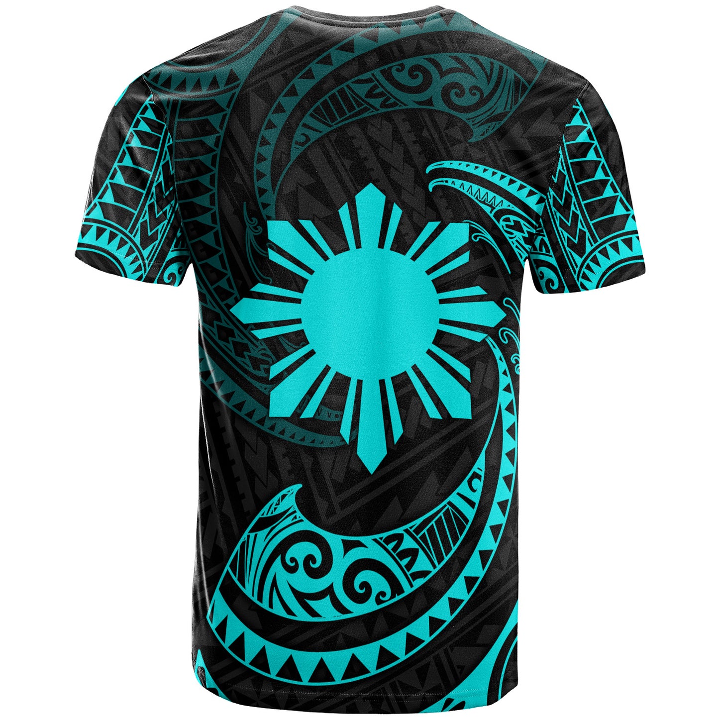 Philippines Filipinos T-Shirt Gold Tribal Wave