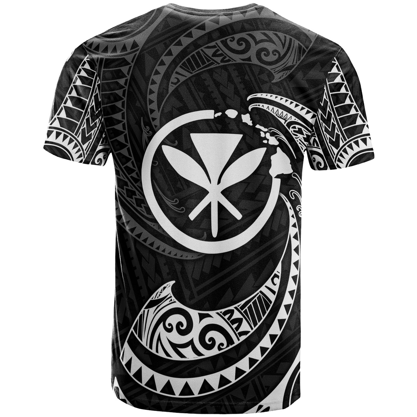 Hawaii Polynesian Custom Personalised T-Shirt - Gold Tribal Wave