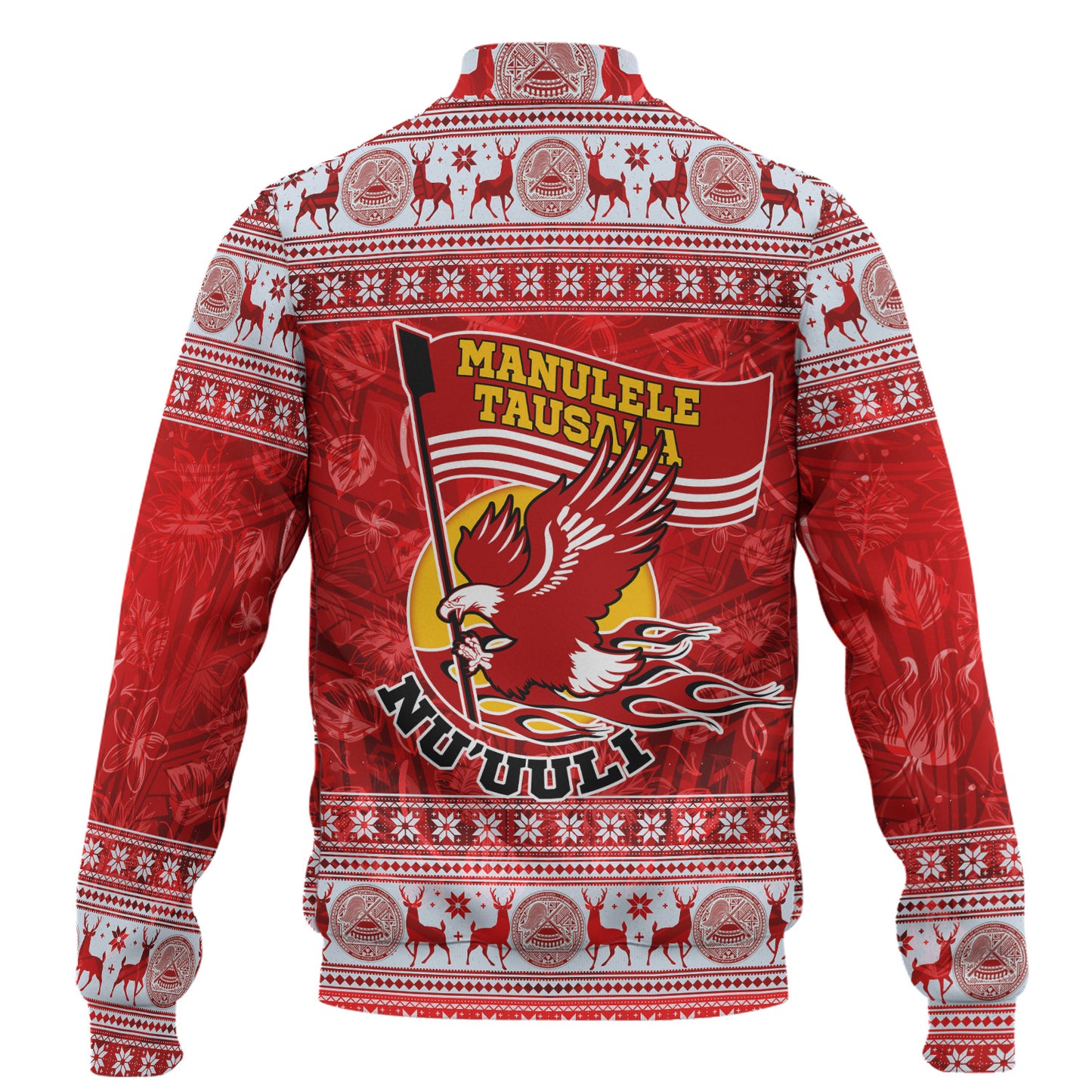 American Samoa Baseball Jacket Nu'uuli Christmas Style