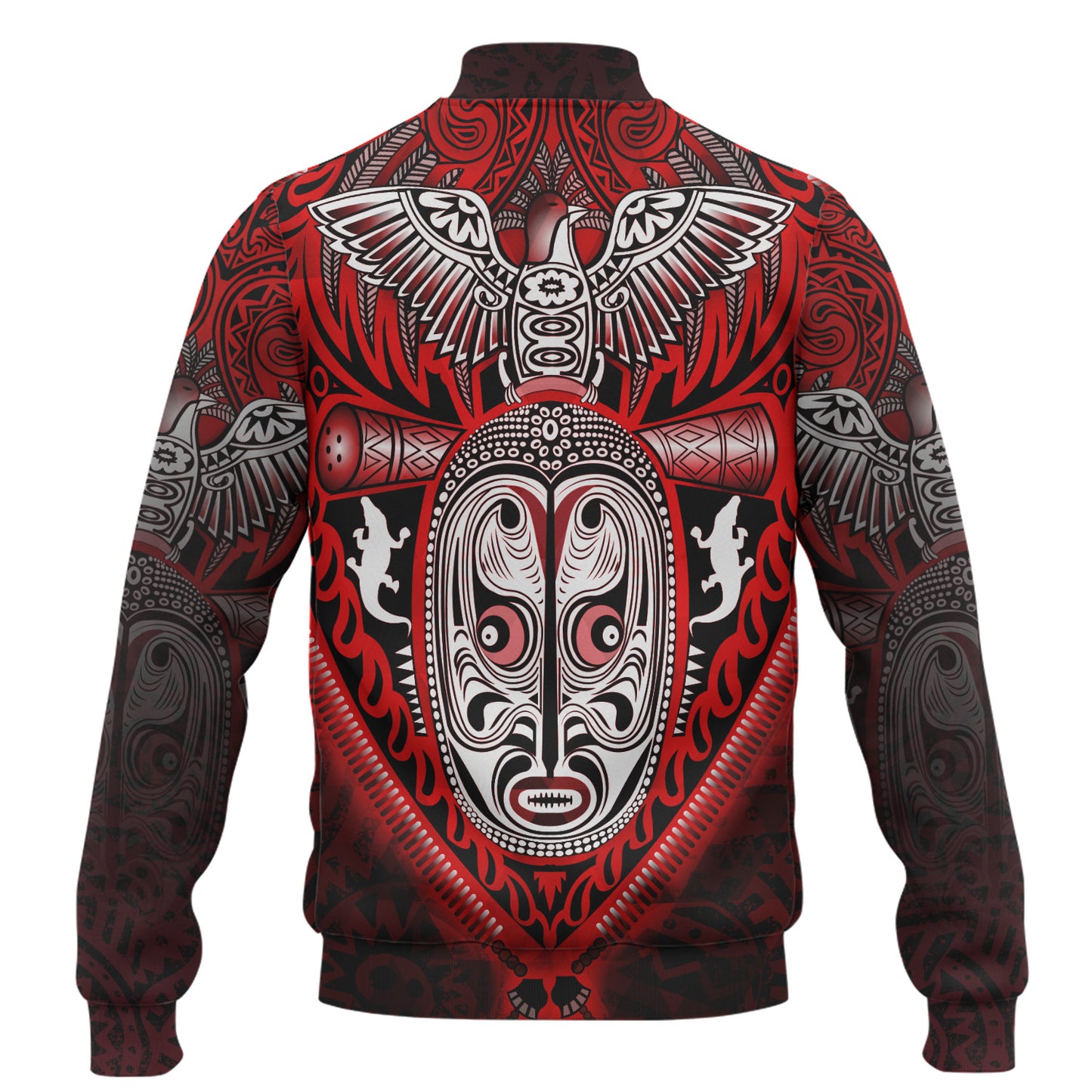 Papua New Guinea Baseball Jacket Bird Of Paradise Papua New Guinea Tribal Tattoo Patterns