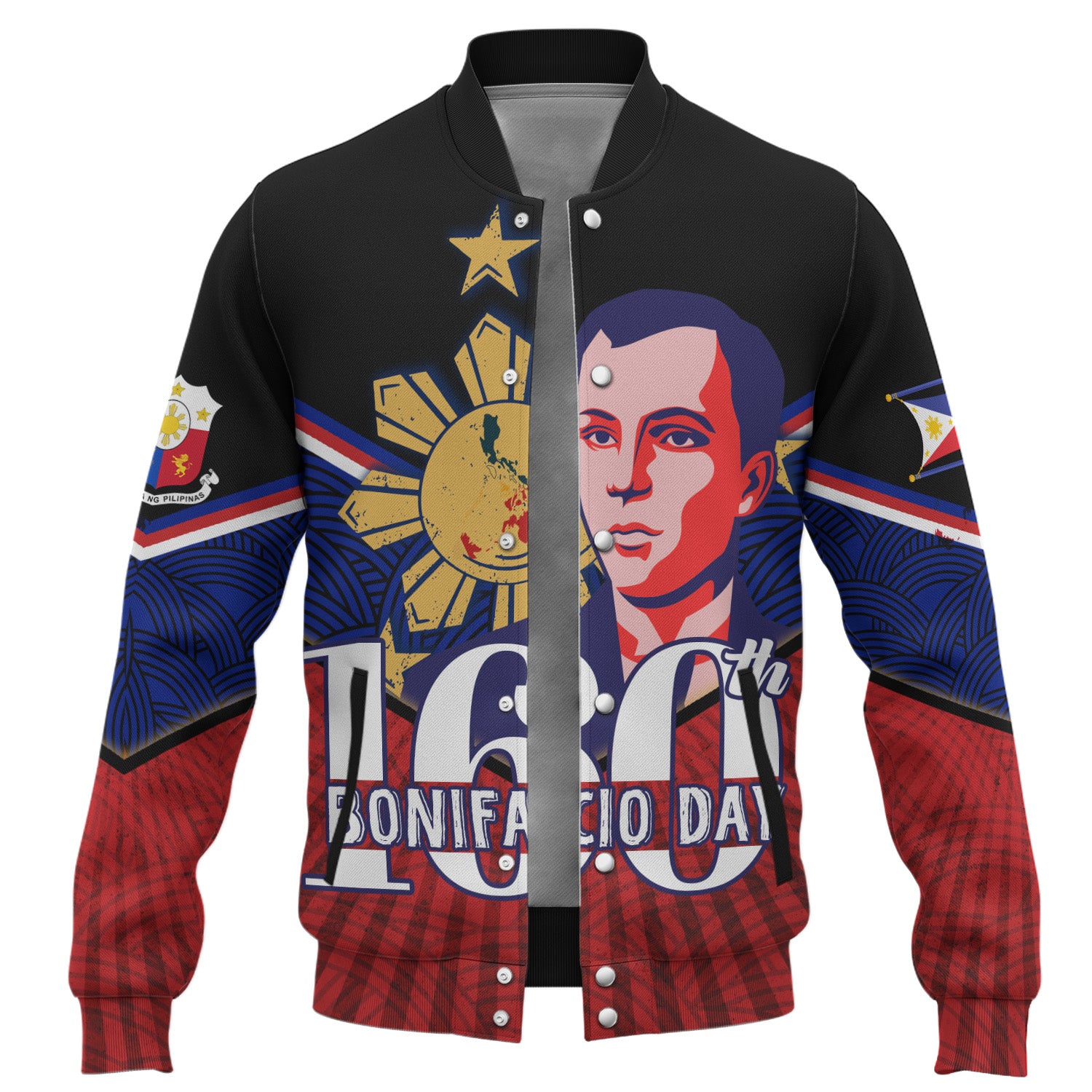 Philippines Filipinos Baseball Jacket Celebrate Bonifacio Day
