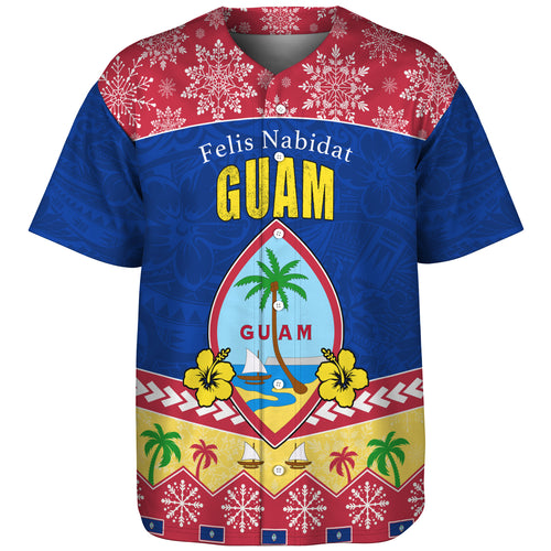 Guam Baseball Shirt Felis Nabidat Polynesian Style