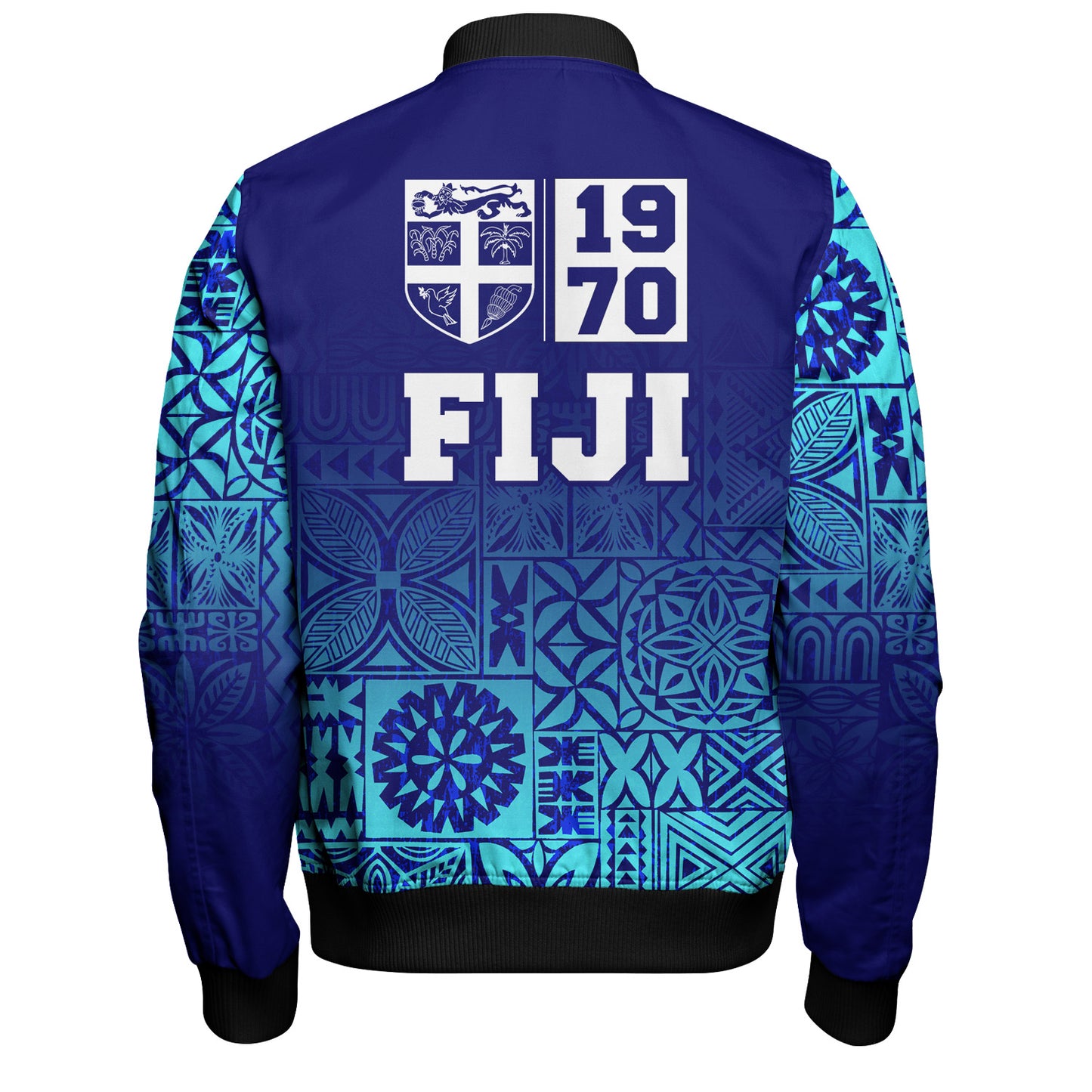 Fiji Bomber Jacket Fiji Independence 1970 Tapa Style