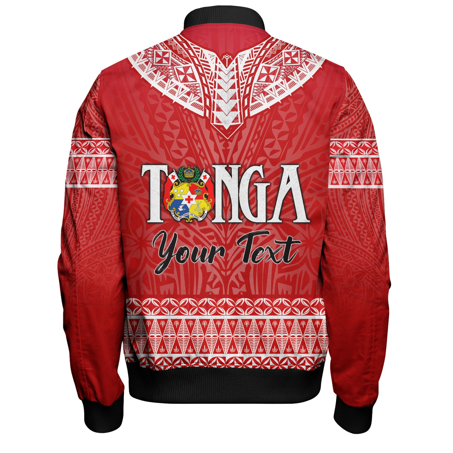 Tonga Custom Personalised Bomber Jacket Happy National Day