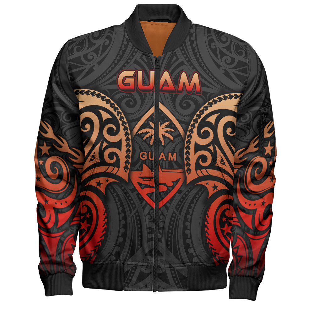 Guam Bomber Jacket Custom Personalised Spirit Red Version