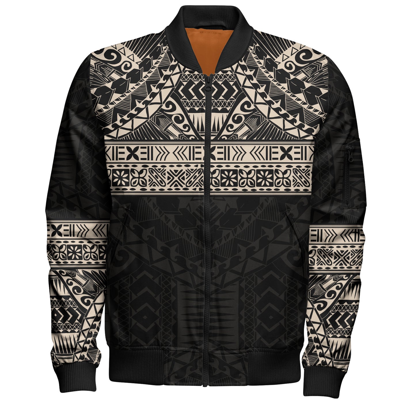 Polynesian Bomber Jacket Traditional Tribal Tattoos