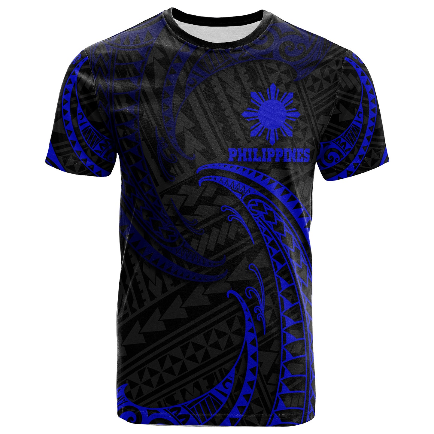 Philippines Filipinos T-Shirt Gold Tribal Wave