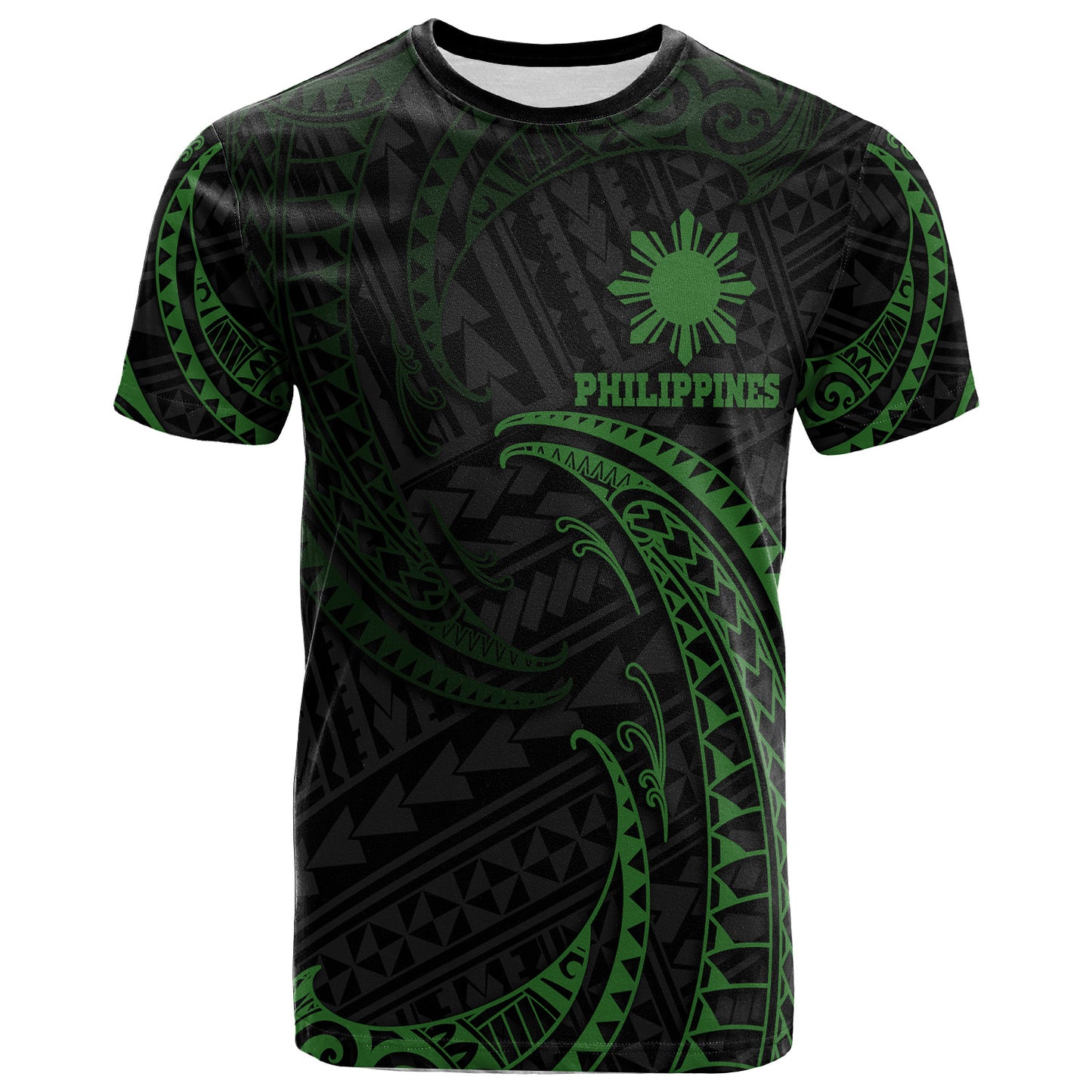 Philippines Filipinos T-Shirt Gold Tribal Wave
