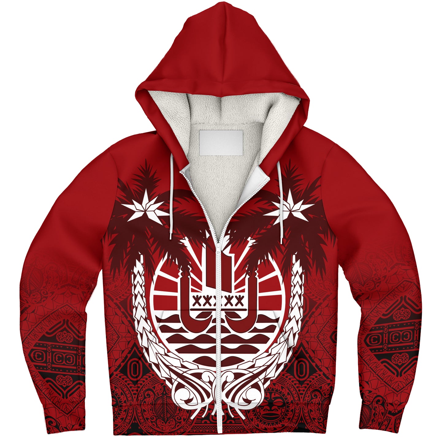Tahiti Sherpa Hoodie Polynesian Coconut