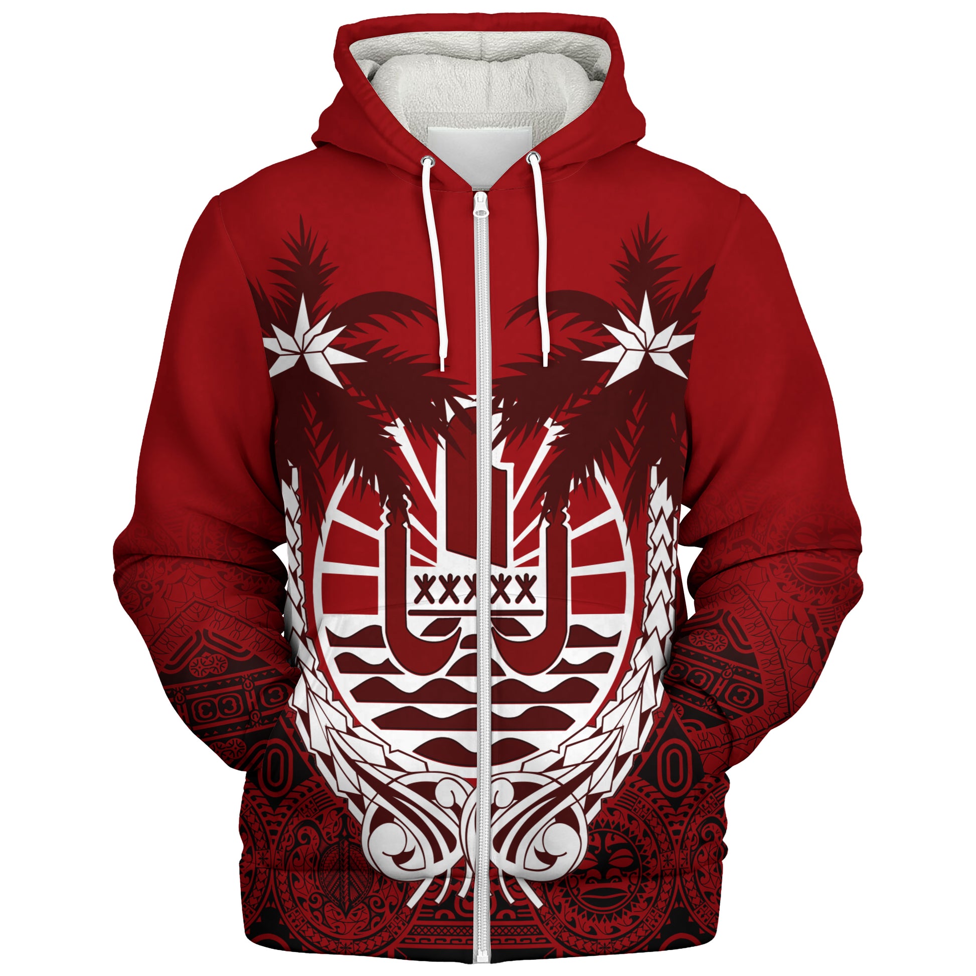 Tahiti Sherpa Hoodie Polynesian Coconut