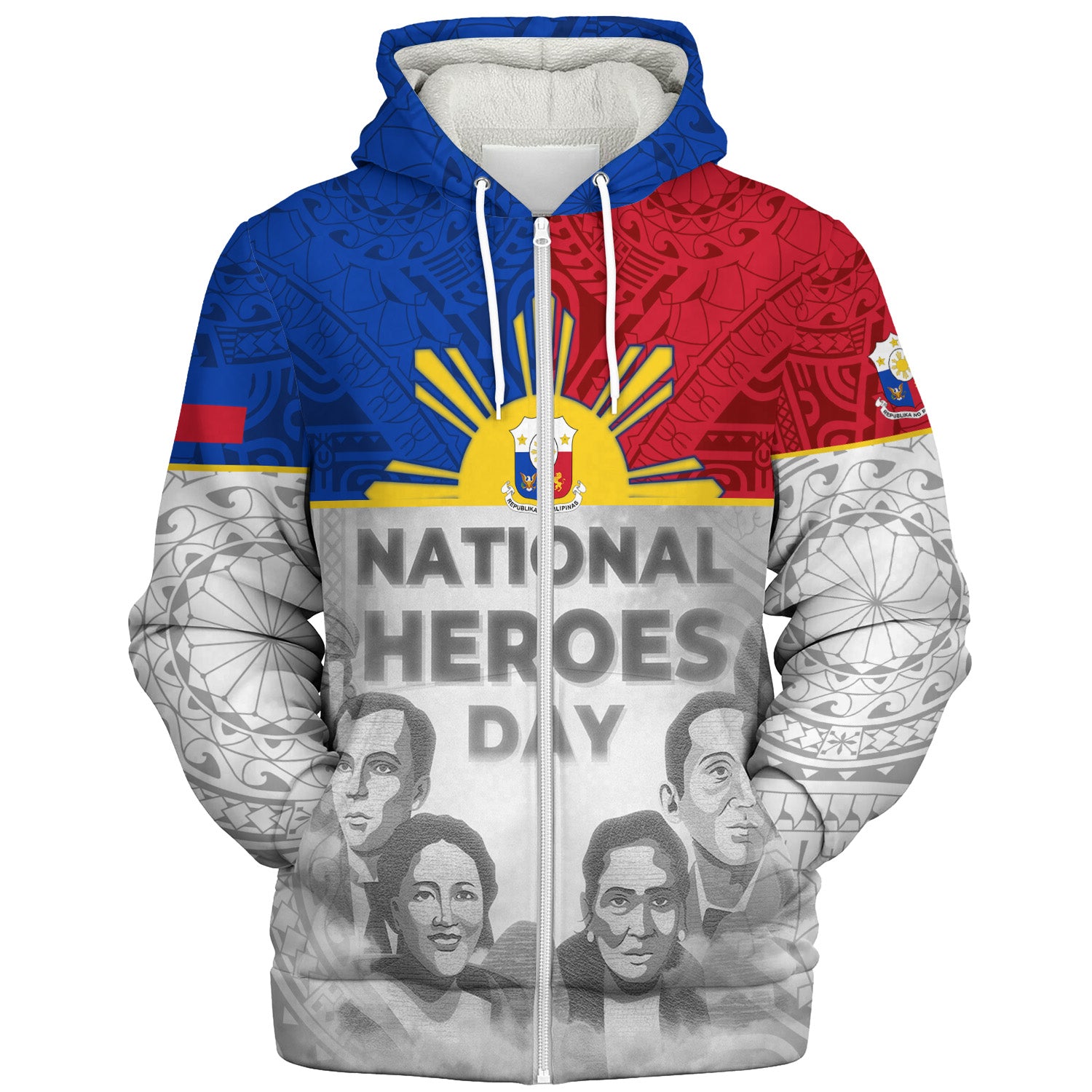 Philippines Filipinos Sherpa Hoodie National Heroes Day