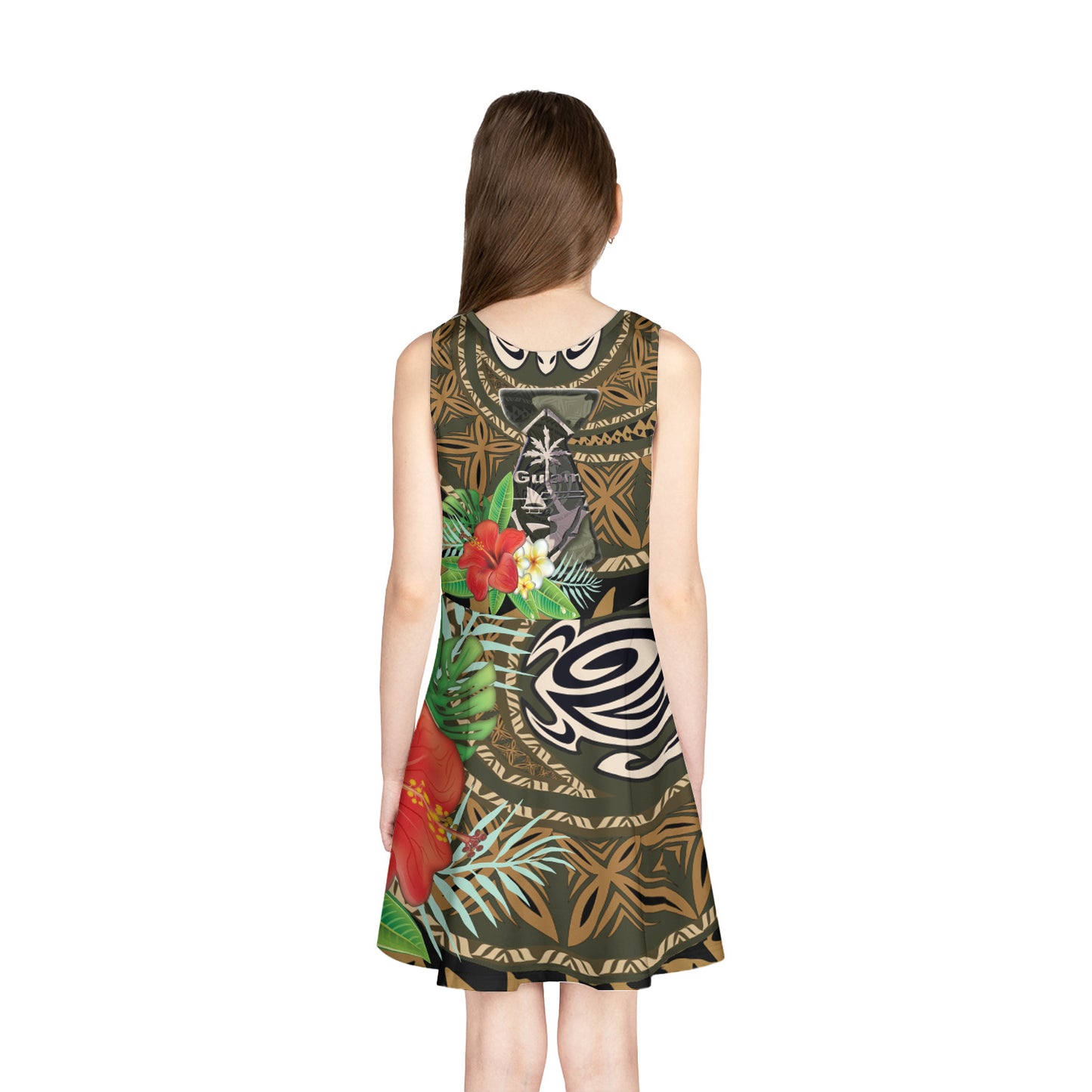 Guam Girls Sleeveless Sundress Hafa Adai Style