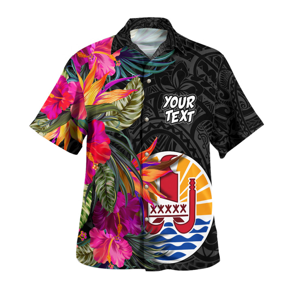 Tahiti Hawaiian Shirt Polynesian Hibiscus Pattern