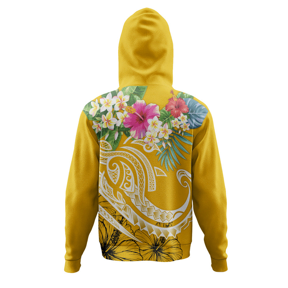 Polynesian Hoodie Summer Plumeria