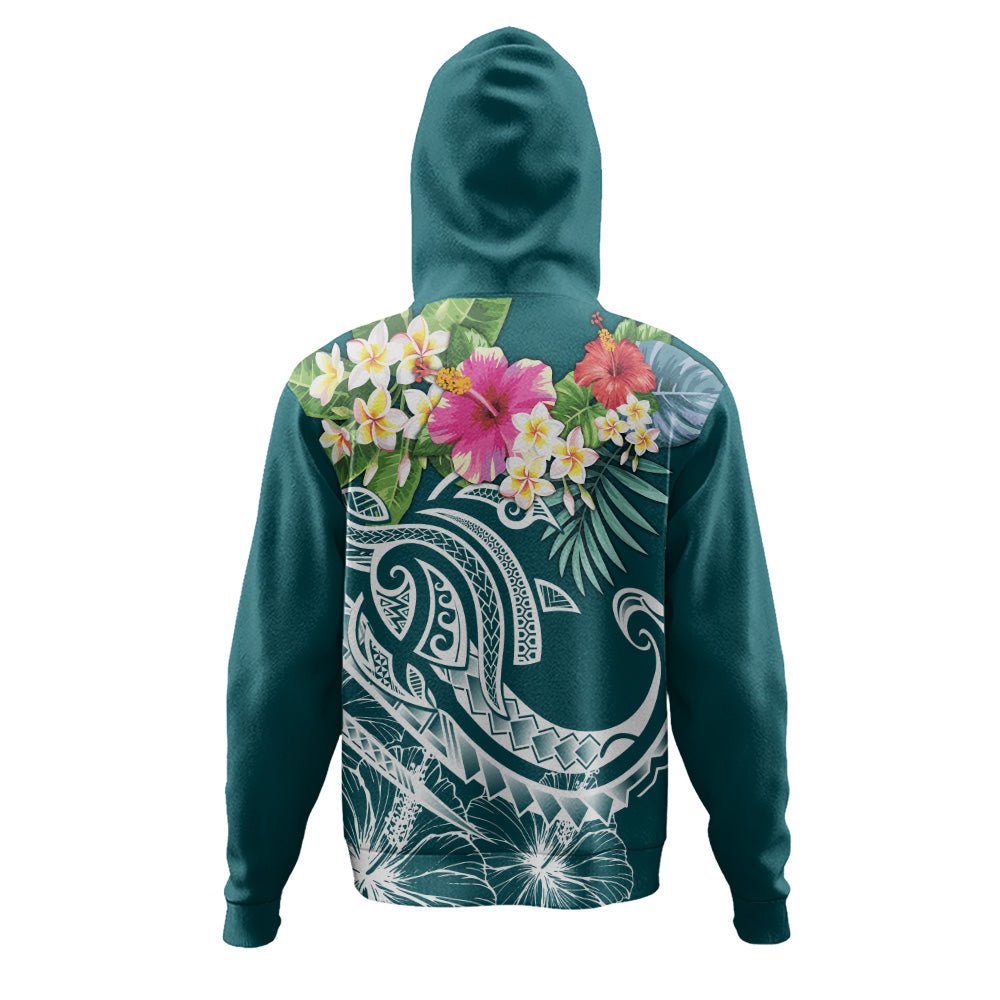 Polynesian Hoodie Summer Plumeria